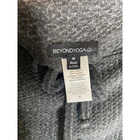 Beyond Yoga Waffle Knit Living Easy Grey Sweatpants-sz Medium - Picture 2 of 7